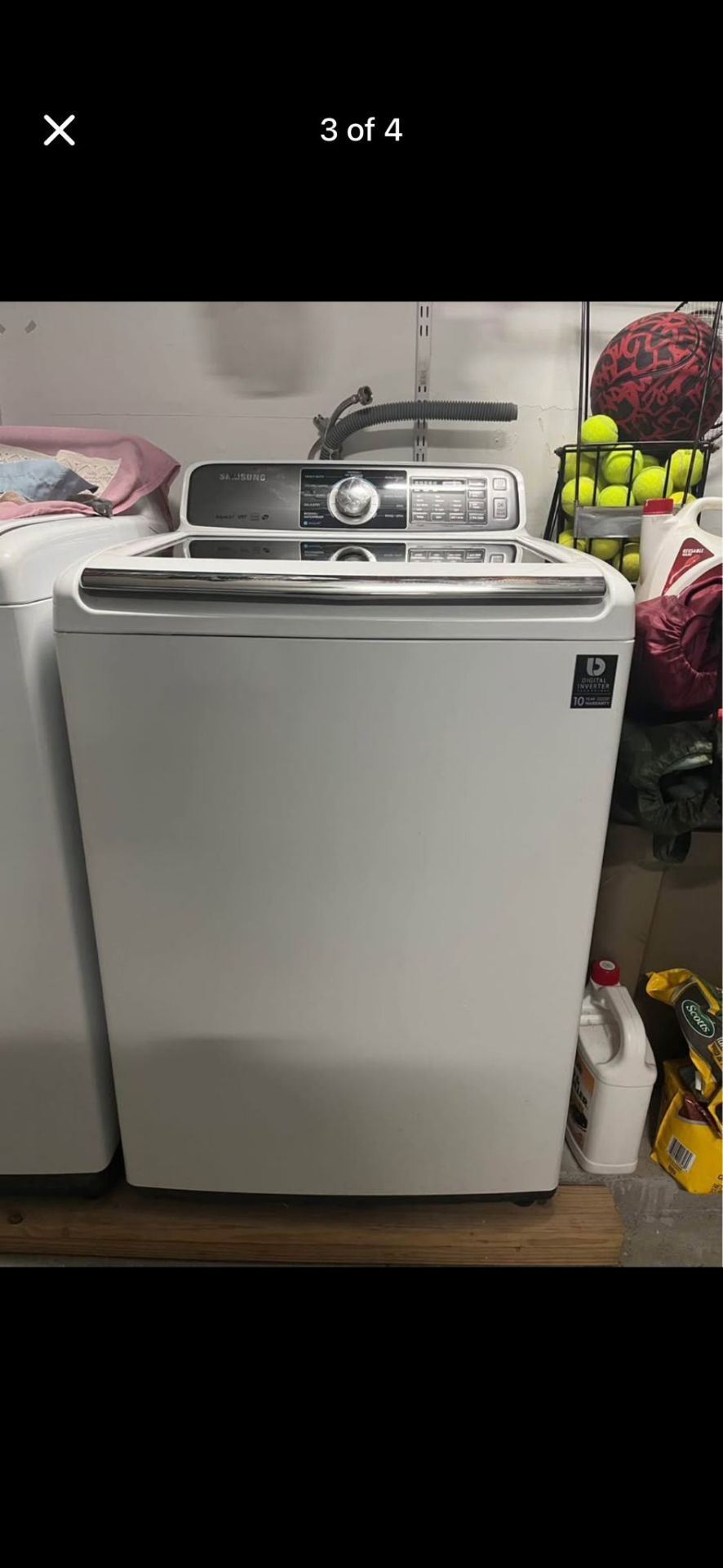 Samsung washer with stainless steel drum