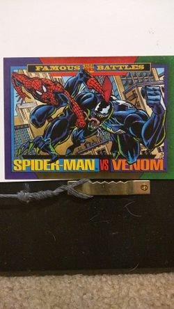 Spider-Man vs Venom card