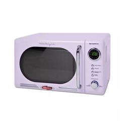 Retro 0.7 cu. ft. 700-Watt Countertop Microwave Oven in Lavender
