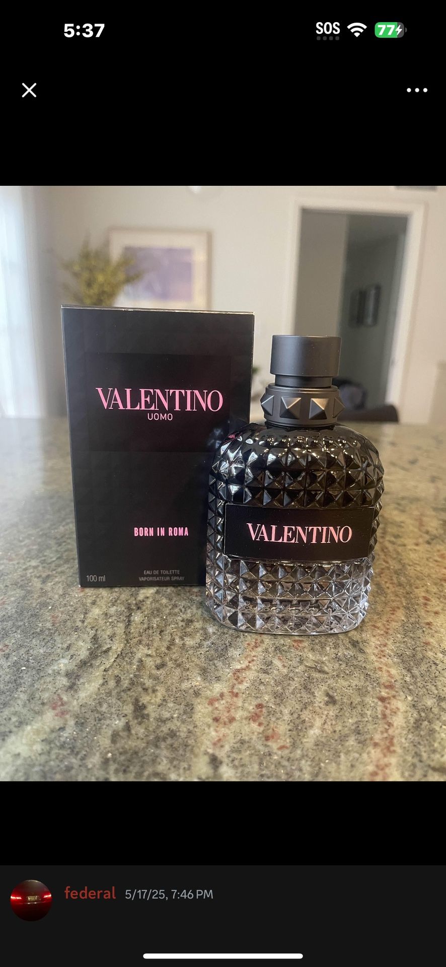 Valentino Uomo Born In Roma 3.4 oz. Eau de Toilette Spray