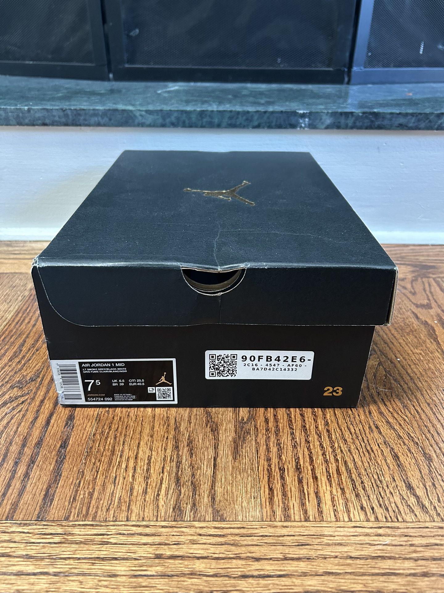 Jordan 1 Mid Light Smoke Grey - US Men’s 7.5