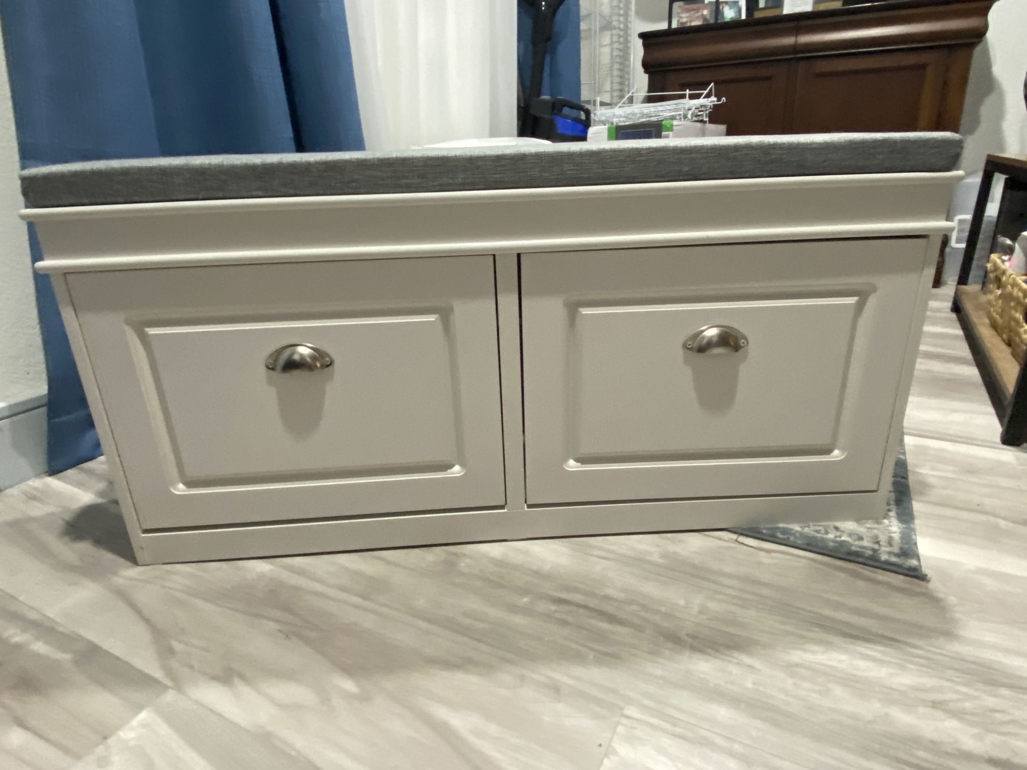 Shoe Storage Bench With Cushion