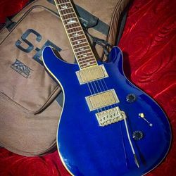 PRS SE Standard 24 With Coil Tap Electric Guitar 6 String Blue And Gig Bag