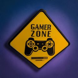 Gamer Zone metal Loading Sign