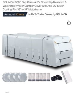 Brand New RV Cover Fits 33 Ft To 37 Ft
