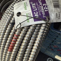12/3 MC 250ft Metal clad cable new roll