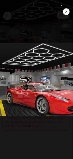 Garage led hexagon lights