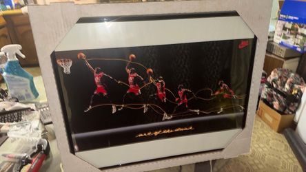 Framed Michael Jordan poster, antique, collector’s item, new