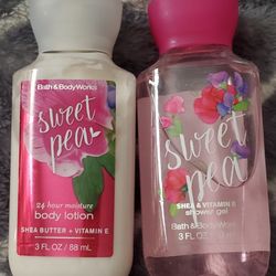 SWEET PEA BODY LOTION AND SHOWER GEL