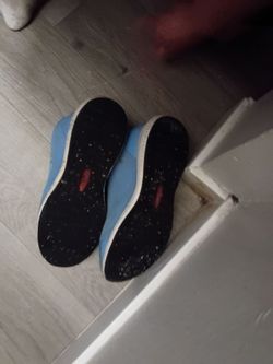 Some light blue sketchers