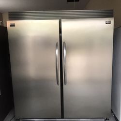 Free Delivery- Frigidaire Gallery Full Freezer + Full Refrigerator Stainless Steel 