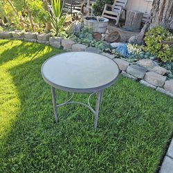 Metal Side Table - $30