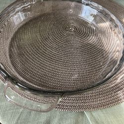 Two Pyrex Pie Dishes 10”