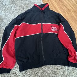 Vintage Dale Earnhardt NASCAR Jacket XL Black Red Chase Authentics Goodwrench