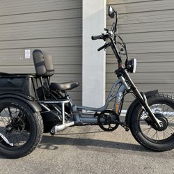 Meetone Tour Lite Electric Trike 750 Watts Dual Suspension Tricycle 