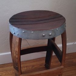 Custom Built Wine Barrel  Bar Stools, Benches, Chairs, Tables, and Bistro Sets.  Pieces starting at $100