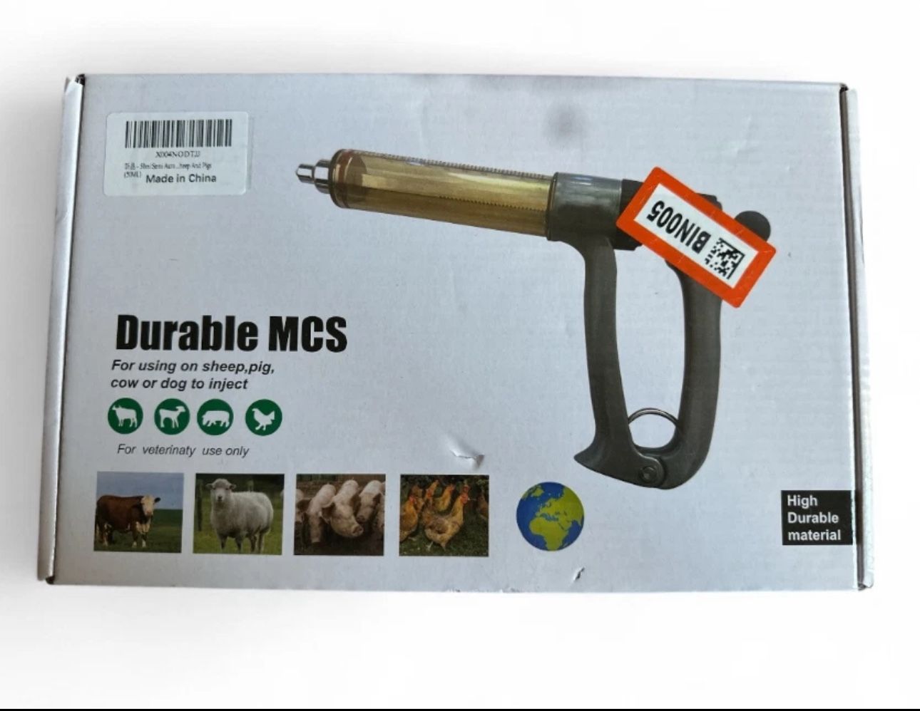 Durable MCS Semi-Automatic Continuous Veterinary Syringe 50ml