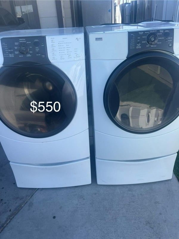 (Used normal wear) beautiful Kenmore Washer And Dryer(1 Year Warranty)