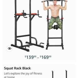 Squat Rack Blanck And Red GYM 