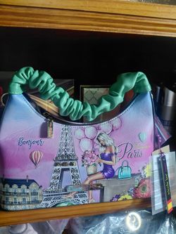Nicole Lee Paris Print Shoulder Bag