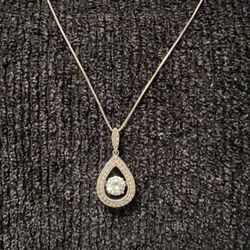 White Sapphire Necklace 