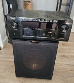 Denon Receiver & Klipsch
Subwoofer 