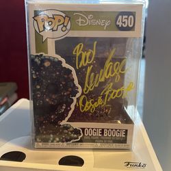 Oogie Boogie Worm Pop Signed By Ken Page
