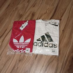 2 Brand New In Package Adidas Tee M