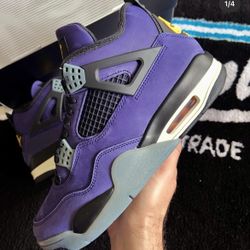 Jordan 4 Retro ‘Lakers’ Imperial Purple SIZE 11 MENS
