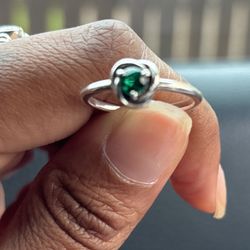 Emerald Pandora Ring 