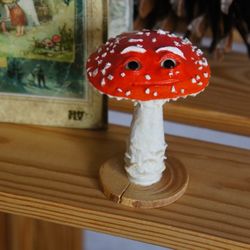 Toadstool Enchanting Decor | Psychedelic Magic Amanita Mushroom | Anthropologie Forest Mushroom Ornaments