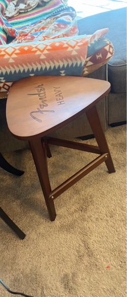 Fender guitar pick end table