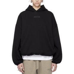  Size XS FEAR OF GOD ESSENTIALS Black Elasticized Hoodie