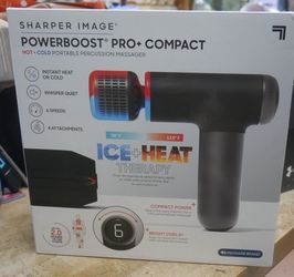 Powerboost Pro+ Compact Massage Gun Hot/Cold Percussion 4 Heads F(contact info removed)0