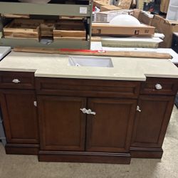 58” Teagan Vanity With Single Bowl Top