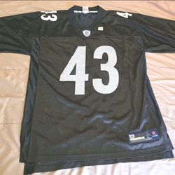 Pittsburgh Steelers NFL Troy Polamalu  NFL Onfield Jersey Size L 