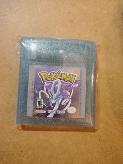 Authentic Pokemon crystal Gameboy color
