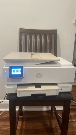 HP Envy Photo 7975 All-in-One Inkjet Printer. Beige color