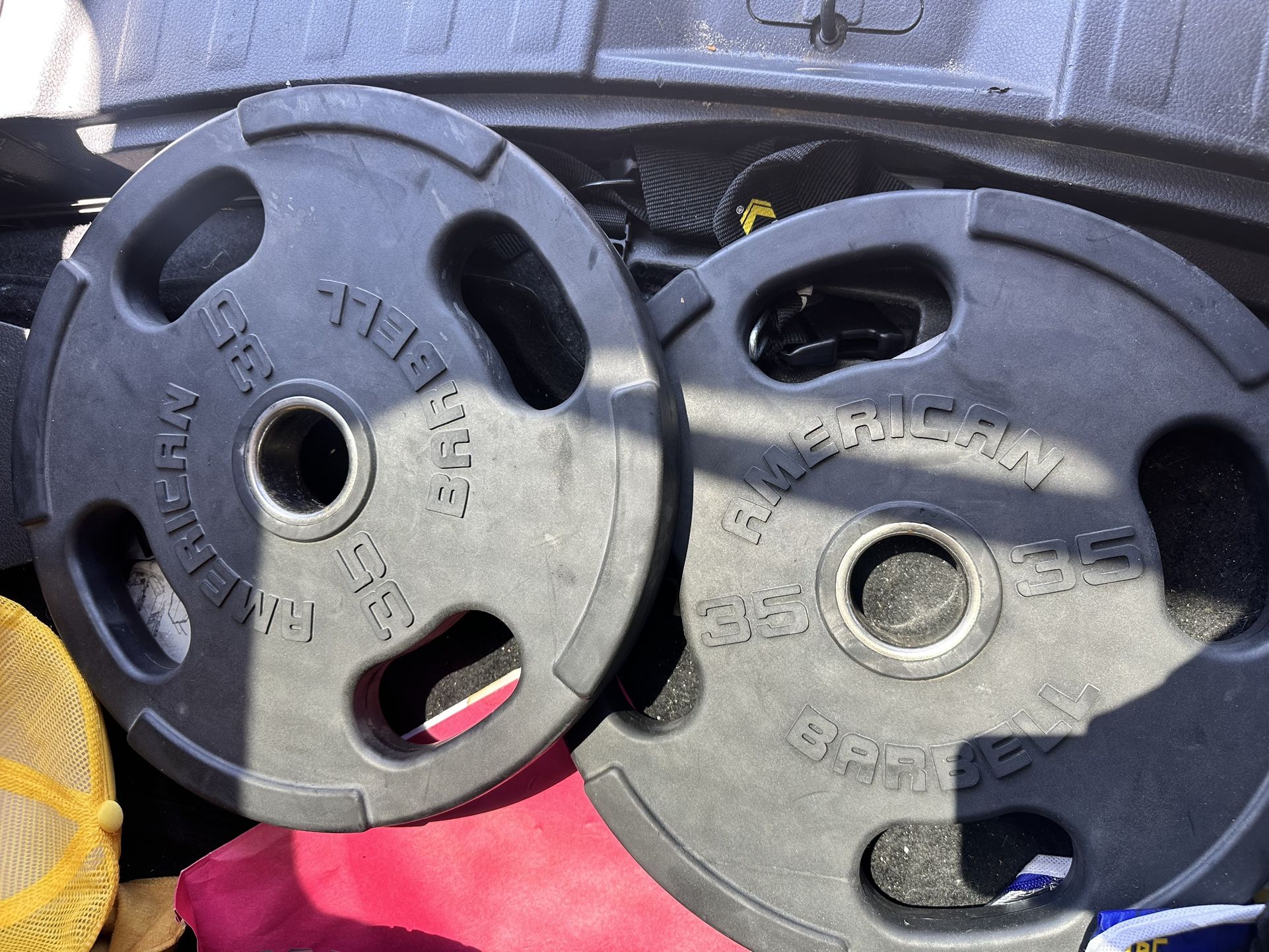 Pair Of 35lb Olympic Weight Plates