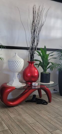 Oval Glass Coffee Table