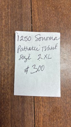 1250 Preowned Sonoma Patriotic T-shirt size 2XL $3.00