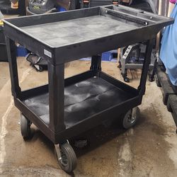 Uline Utility Cart with Pneumatic Wheels 