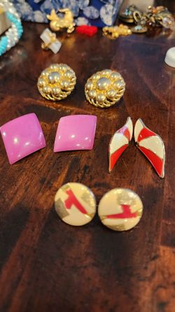 80s Vintage Earrings 