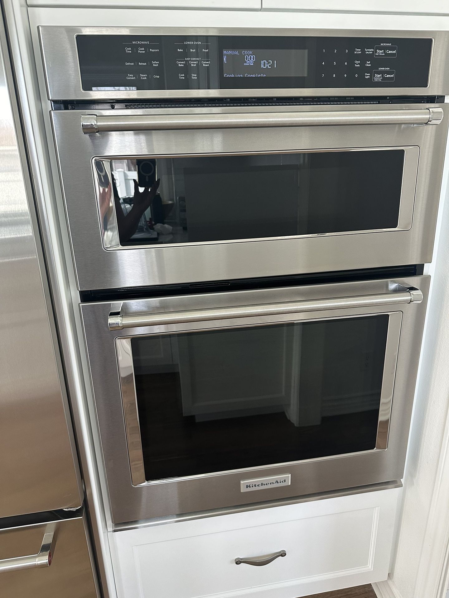 KitchenAid 30-in Self-cleaning Convection Microwave Wall Oven Combo