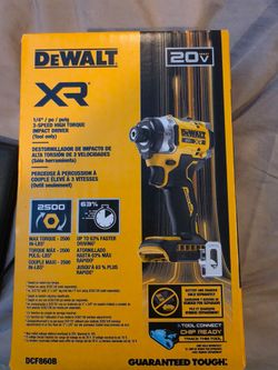 DEWALT 20V XR 3-Speed Impact Driver DCF860B