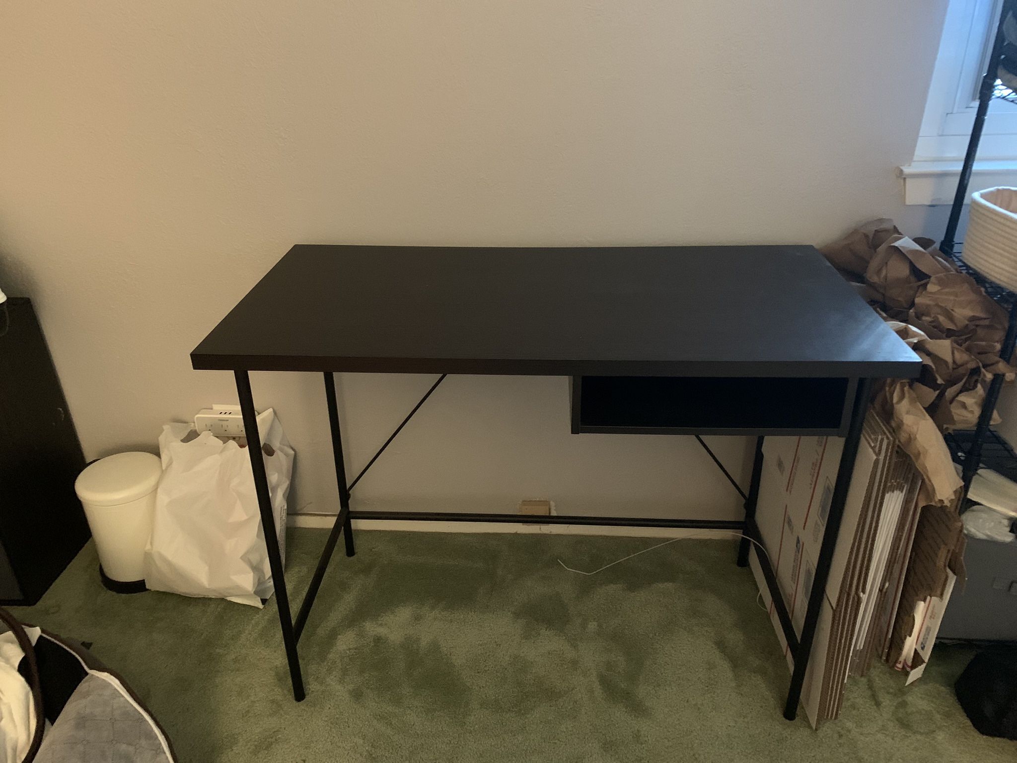 Brown and Black Laptop Desk