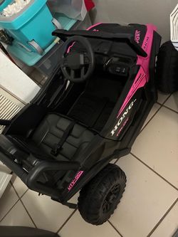 Kids Electric Ride-On UTV Black and Pink
