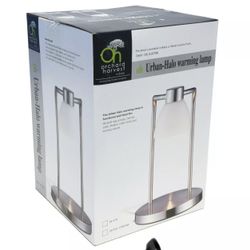 ORCHARD HARVEST Urban-Halo Warming Lamp Flameless Candle Beverage Warmer CHROME