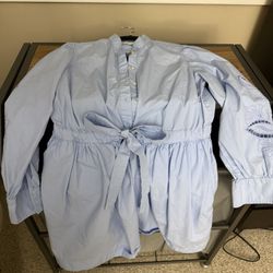 Small Light Blue Western Dress  