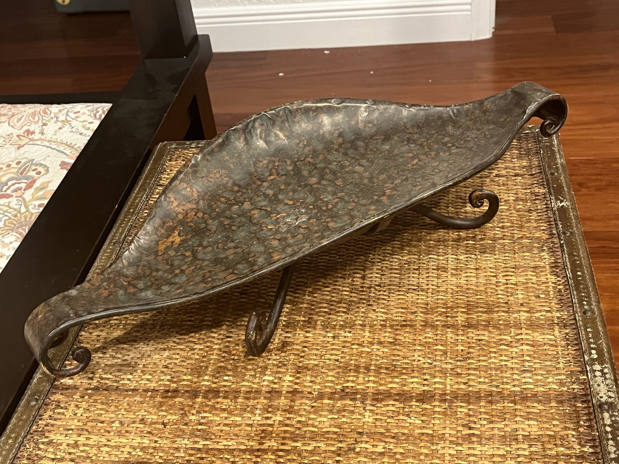 Hammered Metal Decorative Bowl